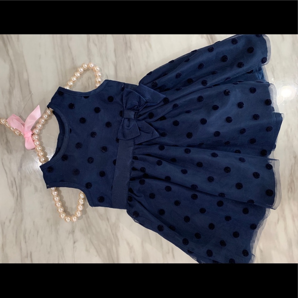 Dark blue formal baby dress